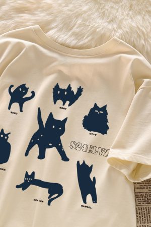 Vintage-Inspired Pure Cotton Loose Fit Short Sleeve T-Shirt for Men and Women, Plus Size, Niche Half-Sleeve Trendy Top