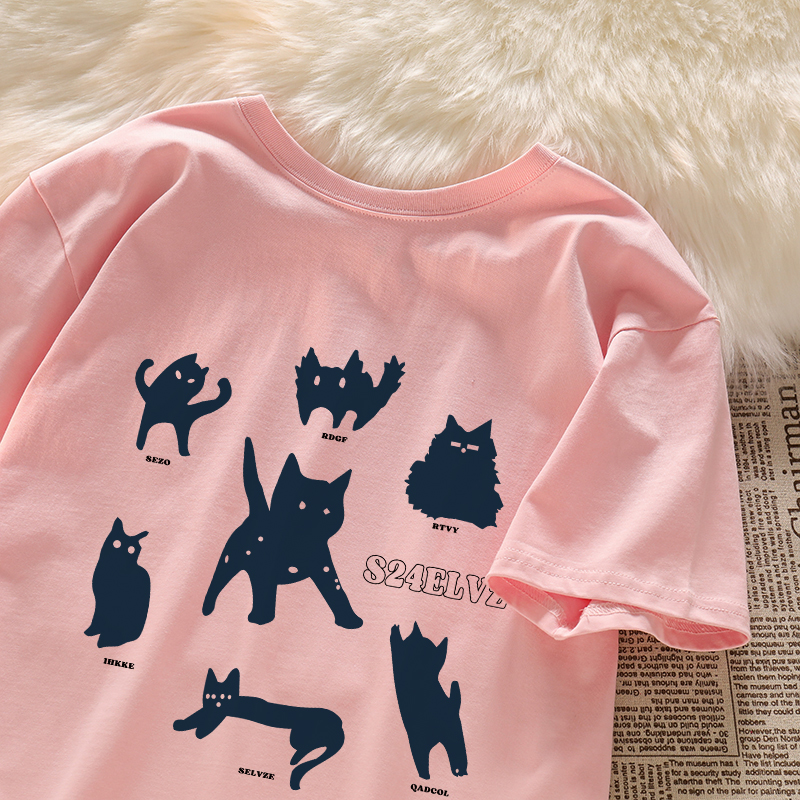 Vintage-Inspired Pure Cotton Loose Fit Short Sleeve T-Shirt for Men and Women, Plus Size, Niche Half-Sleeve Trendy Top Vintage-Inspired Pure Cotton Loose Fit Short Sleeve T-Shirt for Men and Women, Plus Size, Niche Half-Sleeve Trendy Top