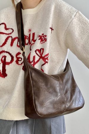 Vintage Large Capacity Shoulder Crossbody Bag for Women - Versatile Commuter Style for College and Everyday Use