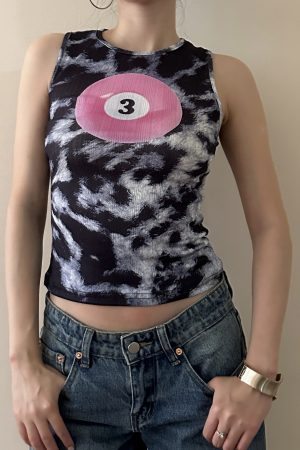 Vintage Leopard Print Slim Fit Tank Top | 2025 American Style Fashion