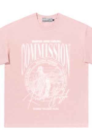 Vintage Letter Print Loose Fit Pure Cotton Couple T-Shirt in 90s Style