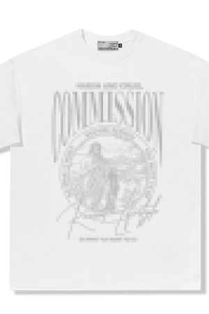 Vintage Letter Print Loose Fit Pure Cotton Couple T-Shirt in 90s Style