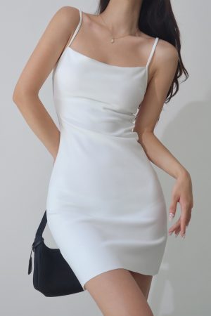 Vintage Off-The-Shoulder Bodycon Dress - Sexy Slim-Fit Mini Skirt with Elastic Waist - European & American Style Fashion