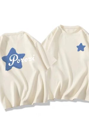 Vintage Oversized Short-Sleeve T-Shirt for Women - American High Street Style, Pure Cotton Summer Top, Y2K Fashion