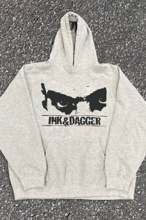 Vintage Philadelphia Punk Band Heavyweight Hoodie for Couples - 400g Loose Fit Charity Design