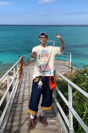 Vintage Plaid Patchwork Denim Shorts for Men and Women, Loose Casual Capris, Summer Streetwear, Retro Style