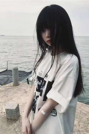 Vintage Rock Band Poster Printed Loose Oversized Short-Sleeve T-Shirt for Women - Summer 2025 Y2K Style