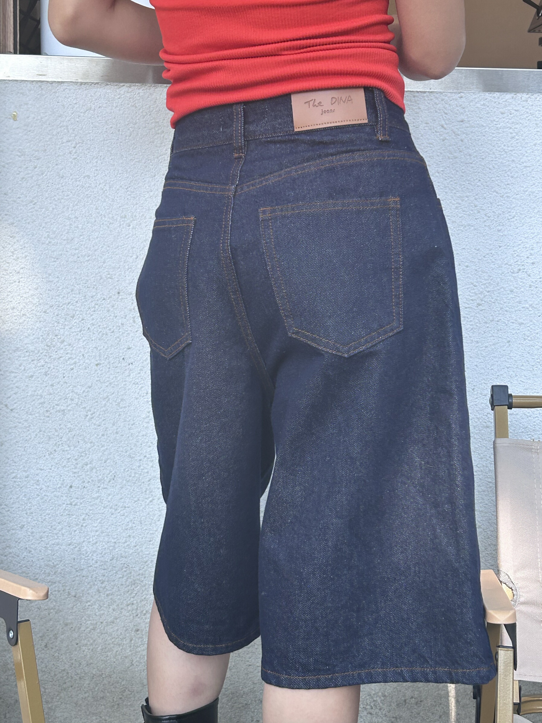 Vintage Street Style Five-Point Denim Shorts for Women, Slim Fit Boyfriend Capris, Casual American Fashion, Summer Essential Vintage Street Style Five-Point Denim Shorts for Women, Slim Fit Boyfriend Capris, Casual American Fashion, Summer Essential