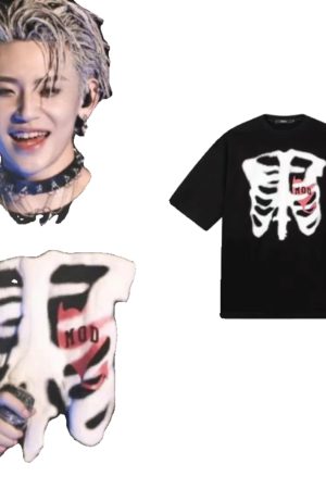 Vintage Washed Distressed Lil Ghost Short-Sleeve T-Shirt for Men and Women, Trendy Couple's Top, Y2K Fashion