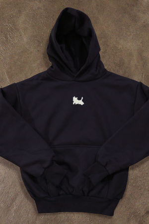 Warm Silver Fox Fleece Long Sleeve Hooded Sweatshirt for Women - Thick American Style, Cozy and Stylish Fall Essential