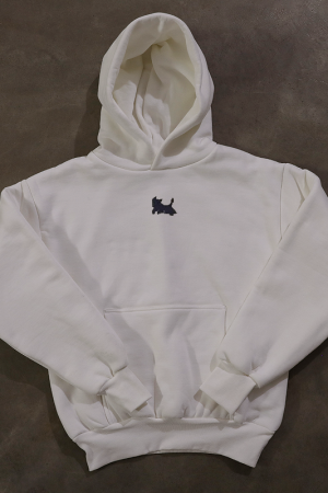 Warm Silver Fox Fleece Long Sleeve Hooded Sweatshirt for Women - Thick American Style, Cozy and Stylish Fall Essential