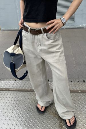 Water-Washed Soft Denim Straight Loose Pants for Men and Women - American Retro Style, Versatile Everyday Streetwear