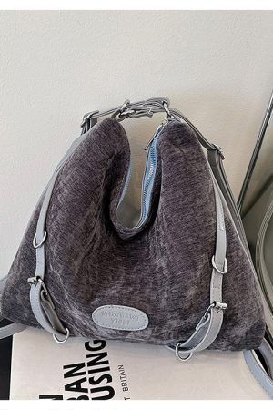 Winter Casual Suede Crossbody Bag - Large Capacity Commuter Backpack for Women - Multi-Use 2025 Trend