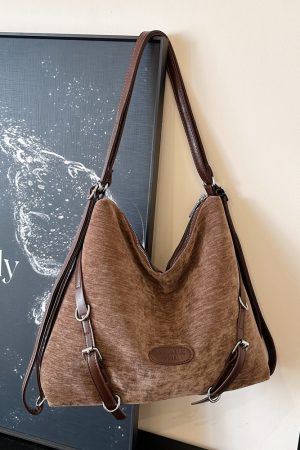 Winter Casual Suede Crossbody Bag - Large Capacity Commuter Backpack for Women - Multi-Use 2025 Trend