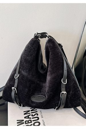 Winter Casual Suede Crossbody Bag - Large Capacity Commuter Backpack for Women - Multi-Use 2025 Trend