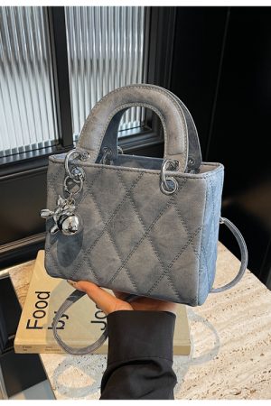 Winter Commuting Diamond Quilted Crossbody Bag - High-End Women's Handbag, Versatile Small Style for 2025