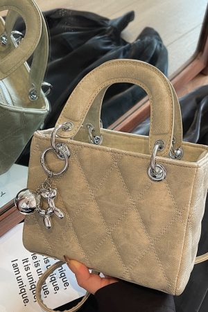 Winter Commuting Diamond Quilted Crossbody Bag - High-End Women's Handbag, Versatile Small Style for 2025