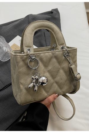 Winter Commuting Diamond Quilted Crossbody Bag - High-End Women's Handbag, Versatile Small Style for 2025