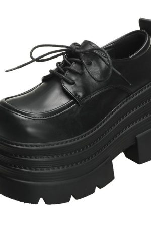 Women's 10cm Thick-Soled British Style Leather Loafers - 2025 Casual Platform Shoes for Petite Height Increase