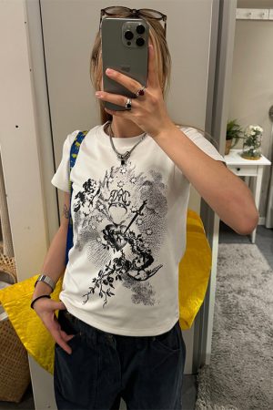 Women's American Retro Summer Round Neck Short Sleeve T-Shirt - Trendy Versatile Style for Daily Wear