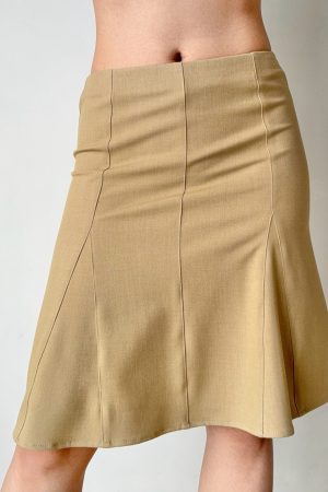 Women's Bodycon Fishtail Skirt - Mid-Waist A-Line Design, Versatile and Slimming European and American Style