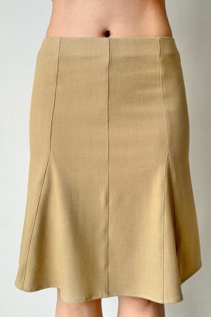 Women's Bodycon Fishtail Skirt - Mid-Waist A-Line Design, Versatile and Slimming European and American Style