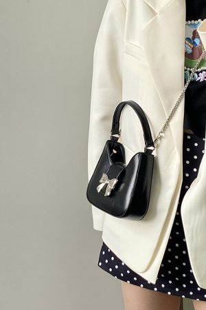 Women's Bow Chain Bag - Exquisite Niche Design for Spring and Summer, Small Crossbody Shoulder Bag