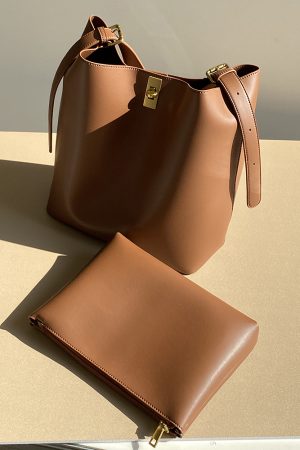 Women's Casual Bucket Bag - High-Quality Commuter Shoulder & Crossbody Bag for Everyday Use