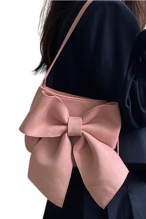 Women's Cute Big Bow Underarm Bag - Niche Design Shoulder Tote for Spring & Summer, Trendy Chic Style