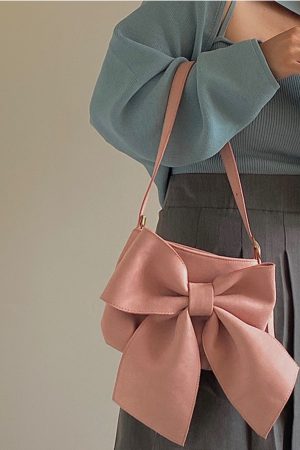 Women's Cute Big Bow Underarm Bag - Niche Design Shoulder Tote for Spring & Summer, Trendy Chic Style
