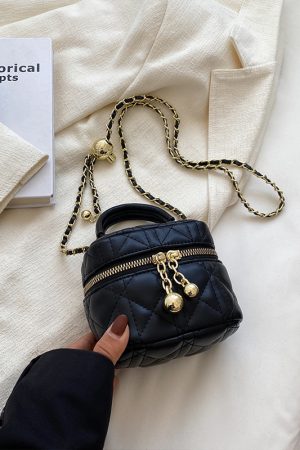 Women's Diamond-Pattern Chain Crossbody Bag, Stylish Small Square Bag for Spring/Summer 2025 Fashion Trends