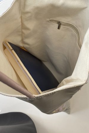 Women's Embroidered Canvas Tote Bag - Chinese Style National Wind Design, Shoulder Handbag for 2025 Fashion Trends