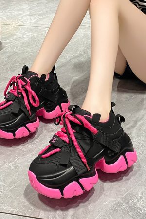 Women's European Station Dad Shoes - 2023 Autumn Short Height Thick-Soled Retro Casual Sports Footwear