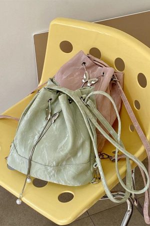 Women's Forest Style High-End Bucket Bag - Multi-Use Shoulder Crossbody Small Backpack for 2025 Niche Fashion