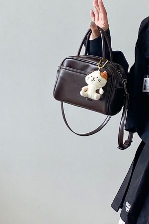 Women's High-End Retro Boston Bag - Lightweight Korean Style Crossbody Shoulder Handbag for 2025 Fashion