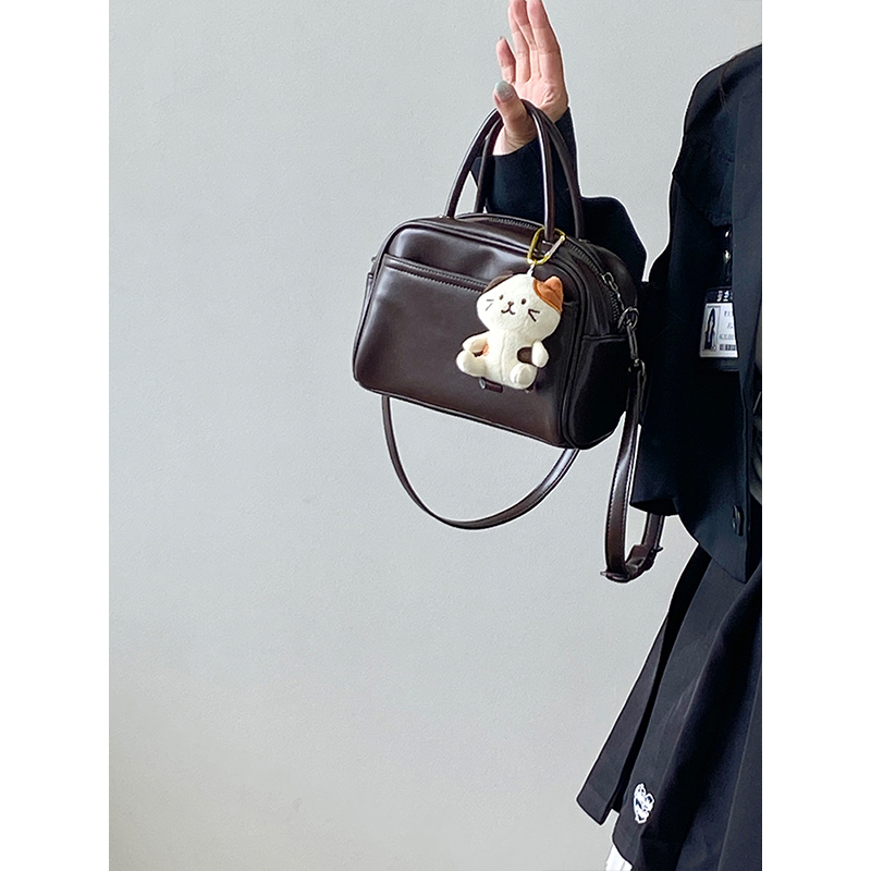 Women's High-End Retro Boston Bag - Lightweight Korean Style Crossbody Shoulder Handbag for 2025 Fashion Women's High-End Retro Boston Bag - Lightweight Korean Style Crossbody Shoulder Handbag for 2025 Fashion