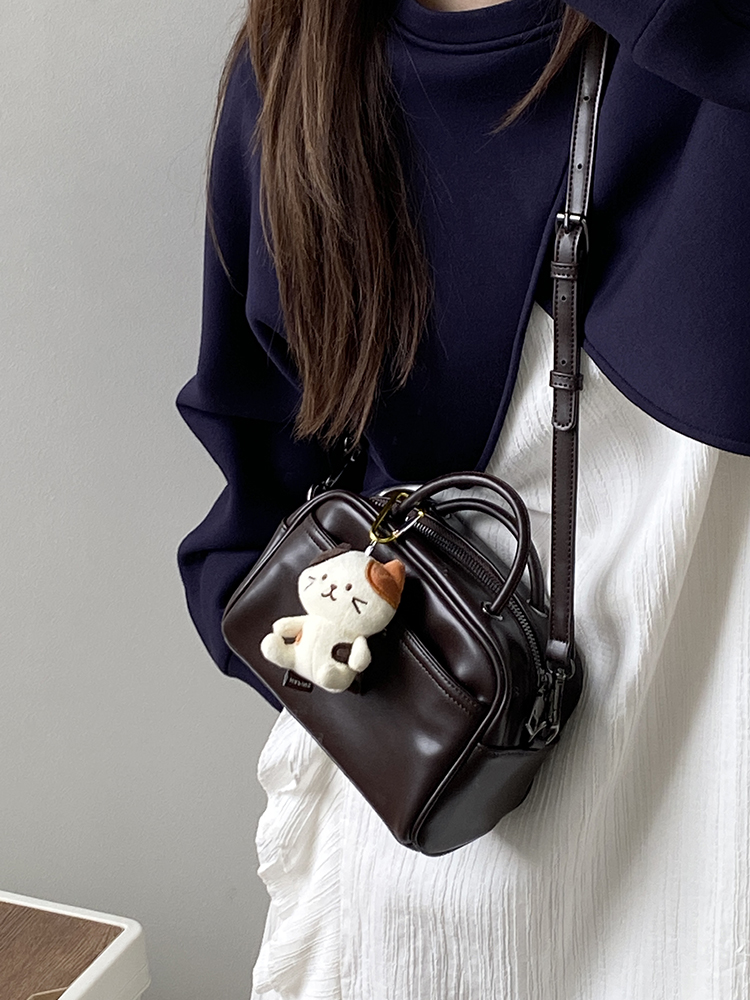 Women's High-End Retro Boston Bag - Lightweight Korean Style Crossbody Shoulder Handbag for 2025 Fashion Women's High-End Retro Boston Bag - Lightweight Korean Style Crossbody Shoulder Handbag for 2025 Fashion