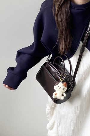 Women's High-End Retro Boston Bag - Lightweight Korean Style Crossbody Shoulder Handbag for 2025 Fashion