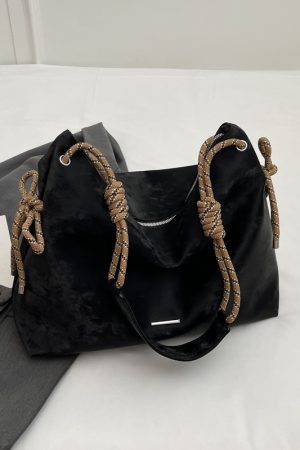 Women's Korean-Style Casual Large-Capacity Tote Bag - Trendy 2025 Summer Versatile Commuting Shoulder Bag