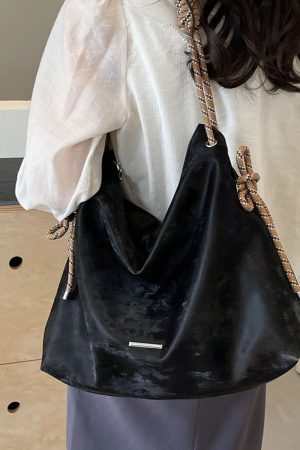 Women's Korean-Style Casual Large-Capacity Tote Bag - Trendy 2025 Summer Versatile Commuting Shoulder Bag
