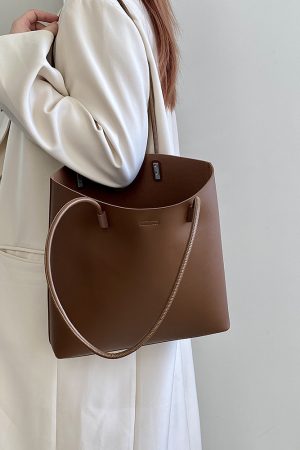 Women's Korean Style Commuter Tote Bag - Large Capacity Shoulder Bag for Spring/Summer 2025 - Trendy Niche Design