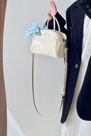 Women's Korean Style High-End Boston Bag - Lightweight Crossbody Handbag for 2025 INS Trend