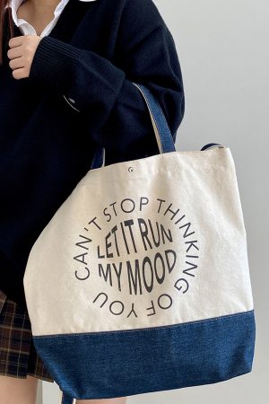 Women's Korean Style Large Capacity Canvas Tote Bag - Casual Handheld & Crossbody Design for College