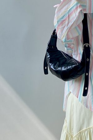 Women's Korean Style Versatile Croissant Horn Bag - High-End Dumpling Shoulder Crossbody Small Bag for 2025 Fashion Trends