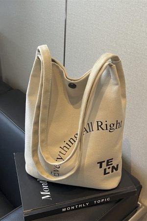 Women's Large Capacity Canvas Underarm Bucket Bag for Work, Commuting, and Everyday Use - Versatile Tote Shoulder Bag