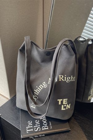 Women's Large Capacity Canvas Underarm Bucket Bag for Work, Commuting, and Everyday Use - Versatile Tote Shoulder Bag