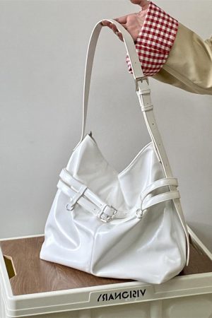 Women's Large Capacity Tote Bag - Korean Style Oil Leather Versatile Shoulder & Crossbody Bag for Everyday Use