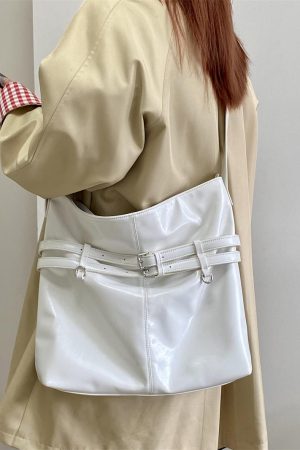 Women's Large Capacity Tote Bag - Korean Style Oil Leather Versatile Shoulder & Crossbody Bag for Everyday Use