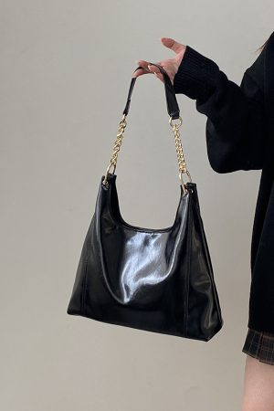 Women's Large Capacity Tote Bag - Niche Design Underarm Shoulder Crossbody Bag with Chain - Perfect for Commuting