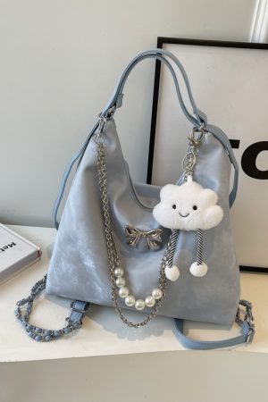 Womenâ€™s Large Capacity Tote Bag - Versatile Commuter Backpack for Spring/Summer Fashion - High-End Shoulder Bag